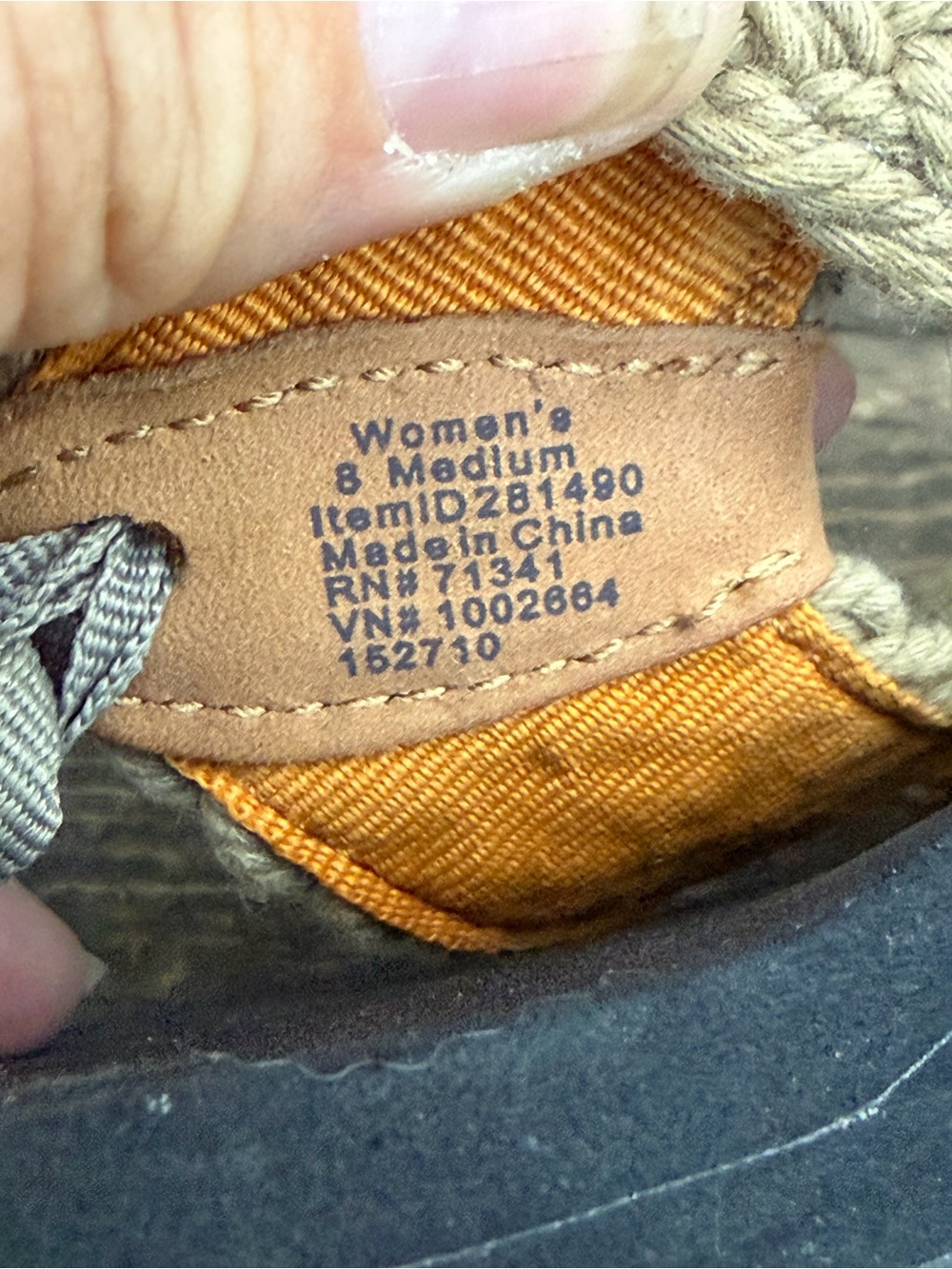 L.L. Bean Women's Main Isle Sandal with Tan Braided Straps and Black Footbed - Picture 2 of 3